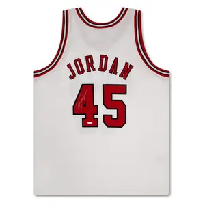 Michael Jordan Autographed Chicago Bulls 1994-95 M&N White 45 Authentic Jersey UDA