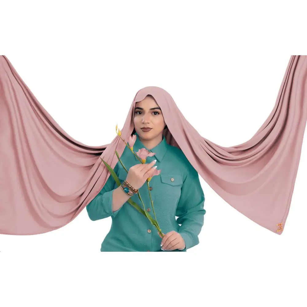 Premium Bamboo Jersey Hijab – Soft, Breathable, Non-Slip Head Wrap