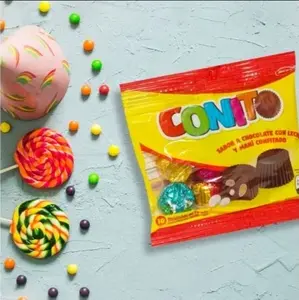 Bolsa de Conito Best Sabor a Chocolate con leche y maní  de 10 Und Snack 70gr From Guatemala