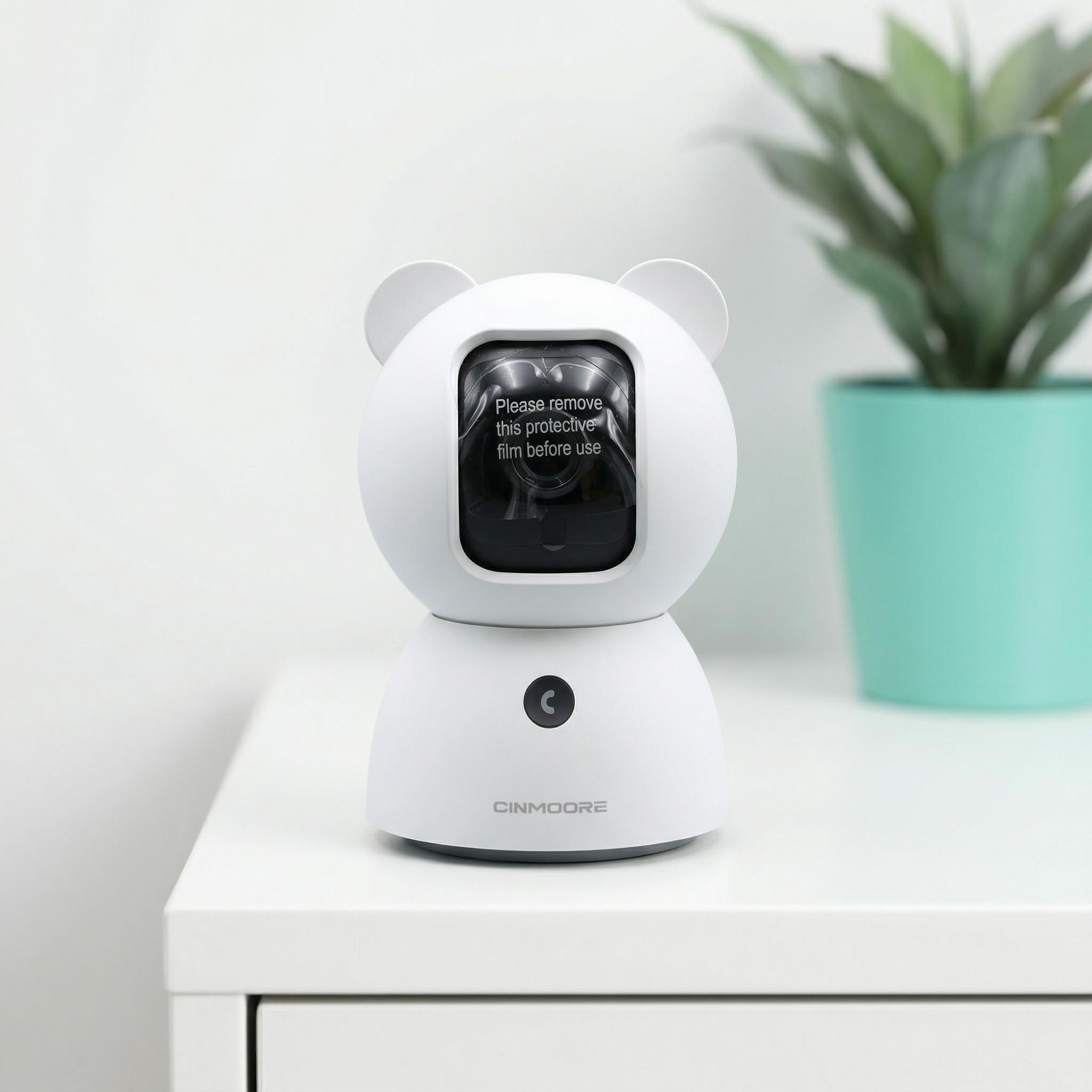 2.5K Security Camera Indoor, Non-Subscription AI Person/Pet/Cry Detection, 4MP Pet/Dog/Cat Camera w/Phone App, Pan Tilt 2.4GHz WiFi Cameras for Home Security, Full Duplex 2-Way Audio, IR Night Vision