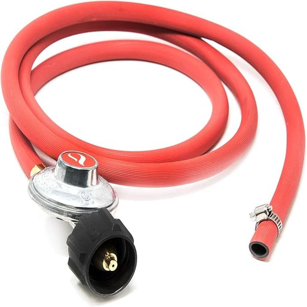 B BRAZIFY  6 ft Low Pressure Propane Regulator and Hose Connection Kit for LP/LPG Most LP/LPG Gas Grill, Heater and Fire Pit Table,Brown/A Durable Bbq Accessories