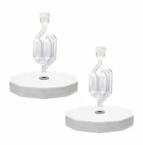 Fermentaholics 2 Pack - 110mm One Gallon Fermentation Lid, Gasket & S Airlock - Airtight Lid Turns Gallon Jar Into A Fermenter - Make Beer, Wine, Mead, Cider, Hard Kombucha, & More