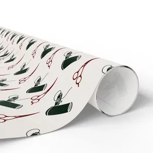 Hairstylist Blow Dryer & Shears Wrapping Paper – Salon Gift Wrap for Stylists & Beauty Pros