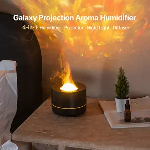 Valentine Gifts, Galaxy Projection Aroma Humidifier - 4-in-1 Humidifier, Projector, Night Light & Diffuser for Better Sleep & Relaxation, gift for bf, gf