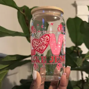 16oz Love Like Jesus cup | Christian Cups | Faith Cups | Jesus Sucker Cups
