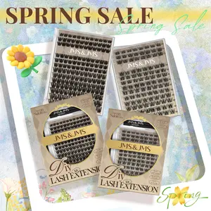 Miss Bella Kit l JMS&JMS Classic 8-18mm Volume D-Curl Eyelash Cluster DIY Lash Extensions at Home Makeup Cosmetic Cat Eye Feb Faves