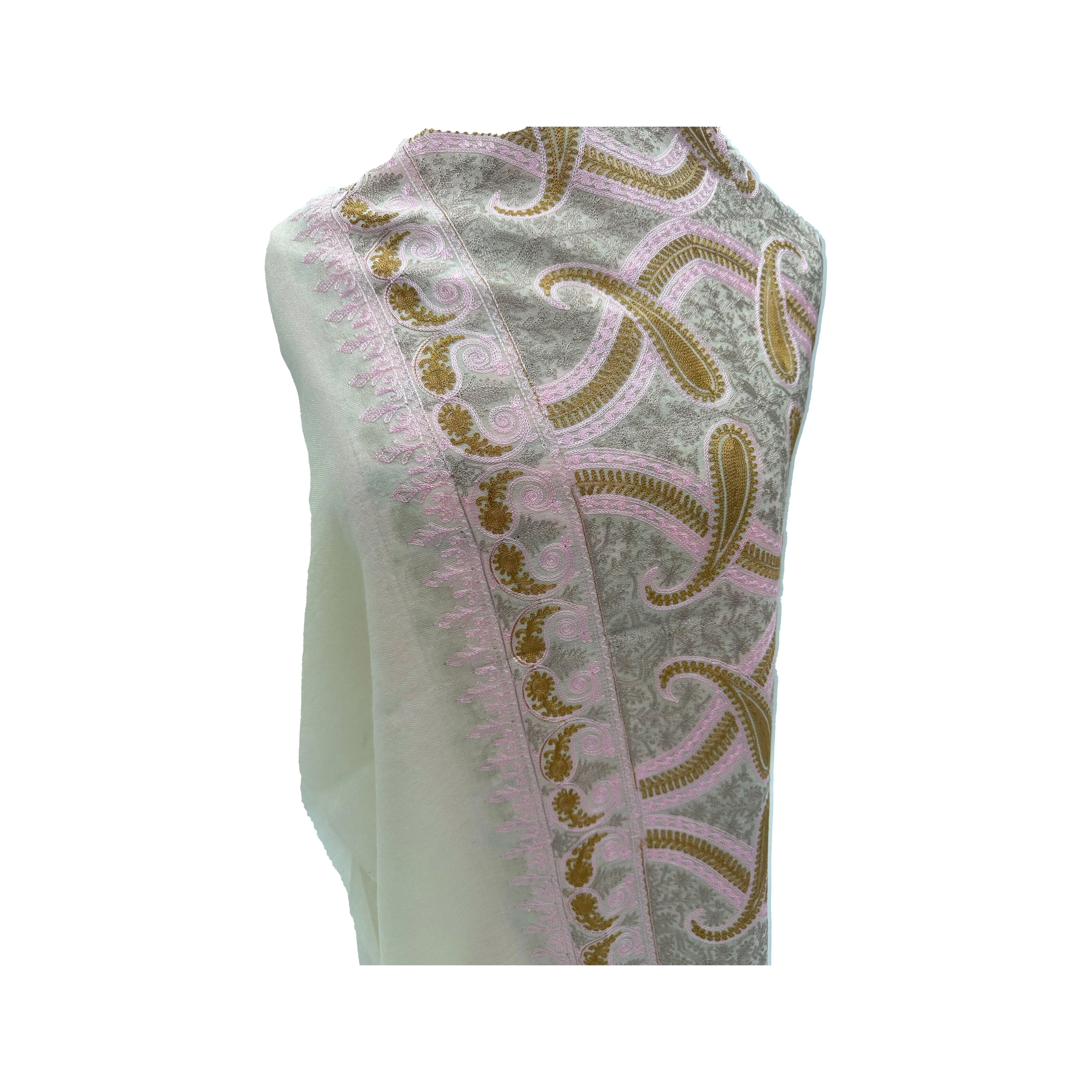 Ari work cashmere shawl