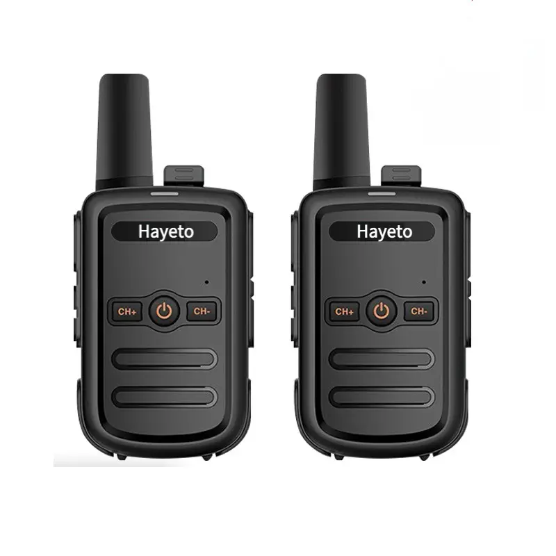 Hayeto Walkie Talkies 2 pcs | Long Range Rechargeable Two Way Radios for Adults & Kids | Portable Walkie Talkies for Camping Hiking Job Site | No Cell Service Needed Durable Easy Use 2 Way Radio for Outdoor Safety Family Trips