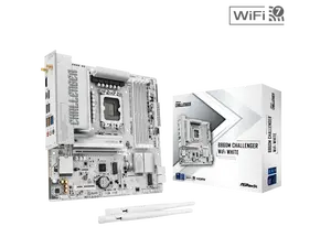 ASRock MB B860 Challenger WiFi White LGA 1851 Intel B860 SATA 6Gb/s DDR5 ATX Motherboard