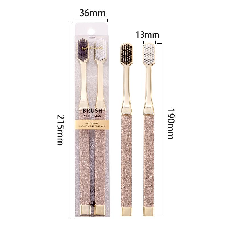 6-Pack of Luxurious Adult Soft Toothbrush for Adults Helps Whiten Teeth