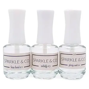Sparkle & Co. 3 Piece Dip Liquid Set: Base Bond, Solidify & Glossy Coat 2.0