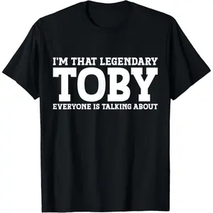 Toby Personal Name Women Funny Toby T-Shirt