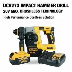 DEWALT DCH273 20V Impact Hammer Drill, 2.4J Impact, Ideal for Concrete, Wood, and Metal Drilling tool kit set Cordless Household wrench machine power brushless