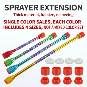 Multi-Color Multi-Size Airless Paint Spray Extension Wand for Professional & DIY Painting Projects