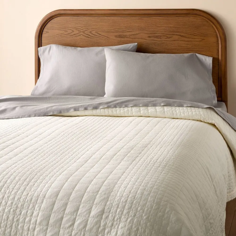King Grid Stitch Quilt Sour Cream - Hearth & Hand with Magnolia