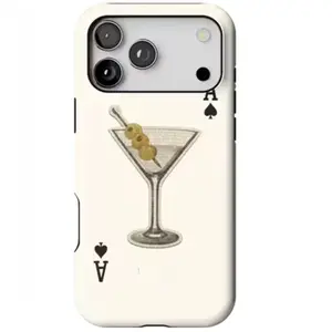 Vintage Martini Glass iPhone Case | Minimal Cocktail Design Cover