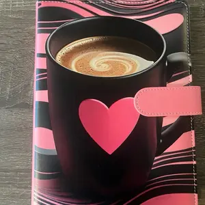 It’s Coffee Time 100 envelope challenge binder with lined paper