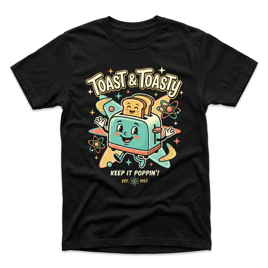 Toast And Toasty Keep It Poppin' men's T-shirt, pure cotton T-shirt cotton graphic tees graphic t shirt deals vintage shirts,funny,Regular,Fit Textured Knit Top,baby,dee,jesus,tshirt,,streetwear,,story,,Horror,Movie,Villains,humorous,outfit,thing,design