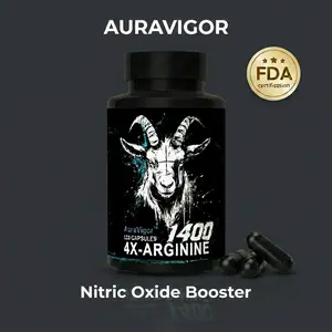 4-in-1 Gluten-Free Nitric Oxide Fitness Endurance Supplement Capsules - FDA Registered Pre-Workout, Nutrition Pre-Workout Boost Energy, Support Blood Flow - 120 Count