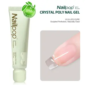 Nailpop Crystal Poly Gel Quick DIY Salon Nails Easy Home Extension Gel