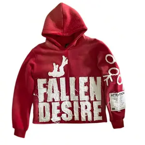 Y2K Hoodie Grunge Jackets Streetwear Unisex FALLEN Letter Hoodie