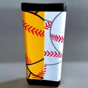 Half Softball, Half Baseball Medium Tote Bag