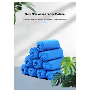 Disposable shoe cover with non-woven fabric, thickened dust-proof and anti slip PE foot cover, indoor and outdoor waterproof shoe cover