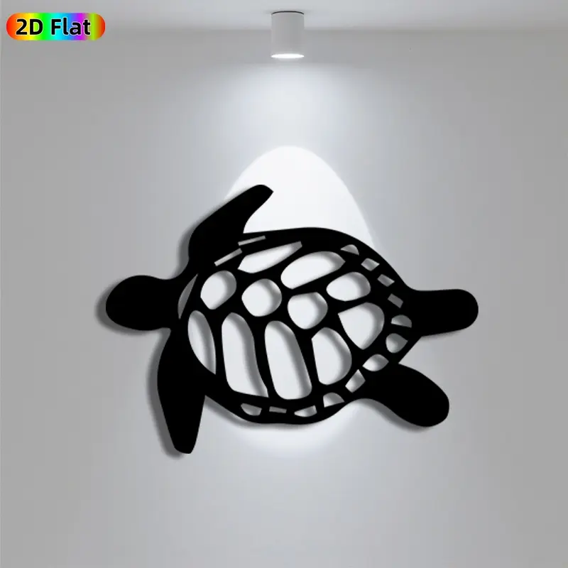 1pc Minimalist Turtle Metal Wall Art, Minimalist Turtle Statue Mural, Iron Craft, Perfect for Living Room, Garden, Zoo Corner Decor, Silhouette Wall Decor, Intricate Craftsmanship, Christmas Decor, Ideal Gift for Nature Lovers