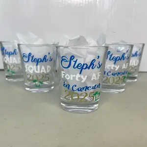 Custom Shot Glass | Birthday Trips • Baecations • Group Travel Gifts