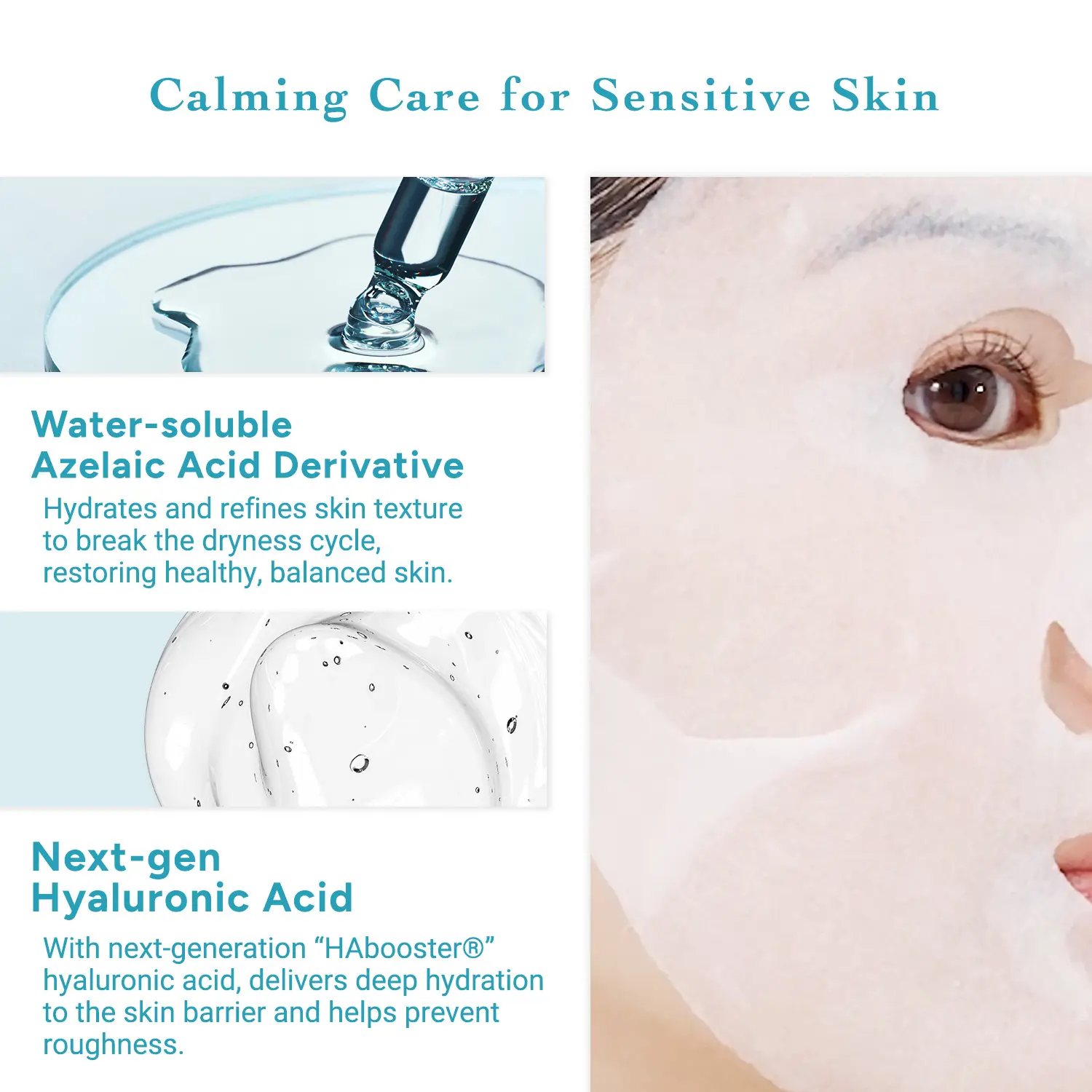 Lululun Japanese Face Mask HYDRA-AZ | Azelaic Acid Sheet Mask for