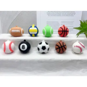 Cute 3D Soccer Ball Keychain Pendant Realistic Design for Boys Sport Themed Bag Accessory Birthday Party Favor Gift