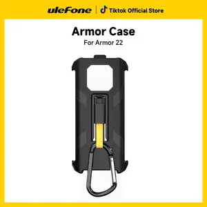 Ulefone Armor 22 Multifunctional Protective Case Original TPU Black Case Armor 22 with Back Clip Carabiner