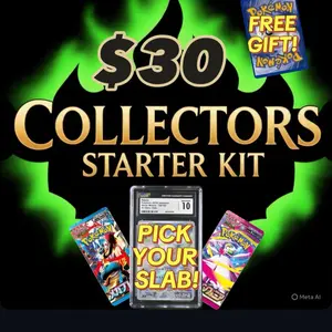 Pokemon Collectors Starter Kit - Pick Your Slab with 2 Japanese Packs & Free Gift