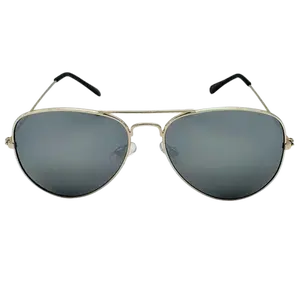 7016 | Silver Mirror Lens Aviator Sunglasses
