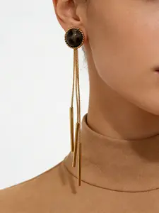 Women's Autumn Winter New Earrings, Elegant French Fashion Style, Geometric Shape Spiral Round Leopard Print Pattern Design, Iron, Daily Wear, Party, Holiday Gifts