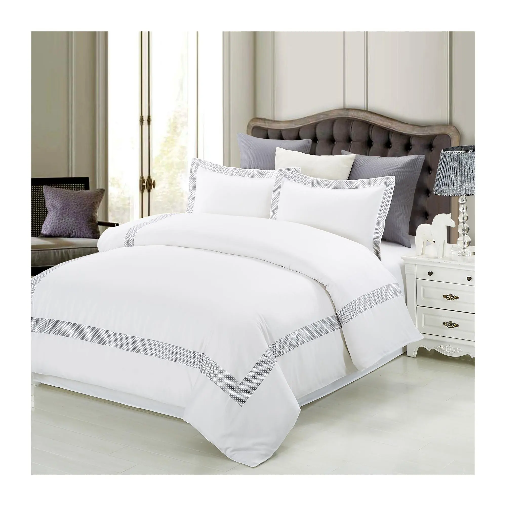 Superior Glenmont Cotton 3-Piece Duvet Cover Se, Twin/Twin XL