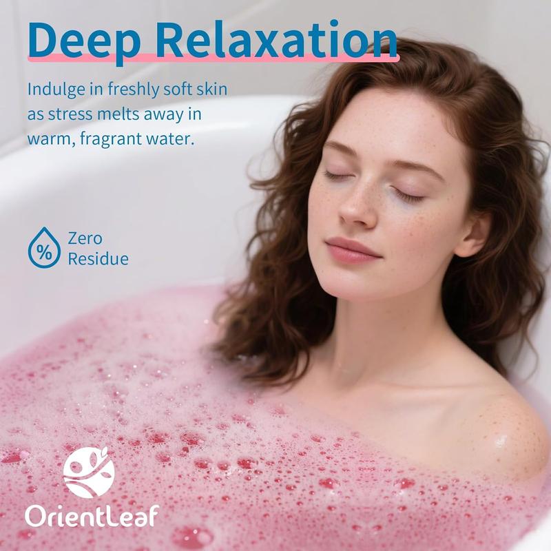 ORIENTLEAF Bath Bombs for Women, Stocking Stuffers, Bath Bombs Plant Scented Lavender, Rose, Eucalyptus, 6 x 2 oz