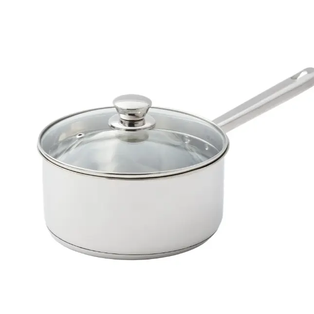 Stainless Steel 3-Quart Saucepan with Straining Lid Cookware Pots