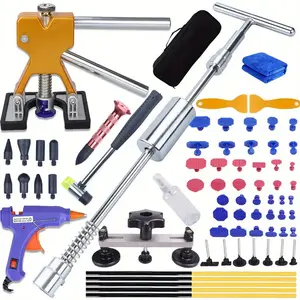 77pcs Dent Puller Kit, Body Repair Dent Removal Tools, Paintless Dent Removal Kit With T-bar Dent Puller
