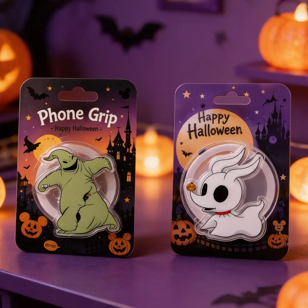 Halloween Ghost Character Phone Grip Cute Spooky Sack Monster Ghost Dog Holder Stand MagSafe Compatible Season Gift Set
