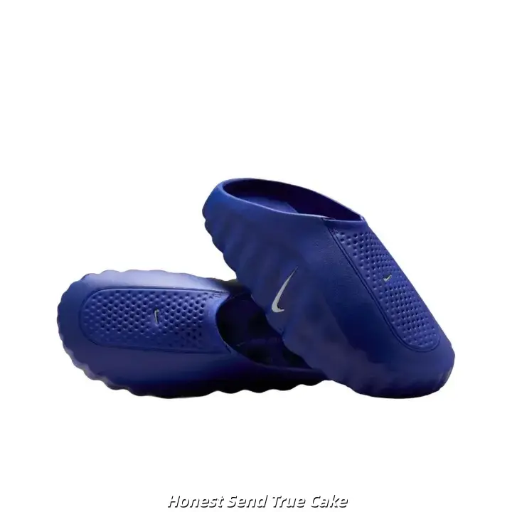 Brand New Sealed Original Box Unisex Royal Blue EVA Slide Sandals Black Dot Massage Non Slip Quick Dry Breathable Mesh Indoor Bathroom Beach Gym Casual Slip On Trainers