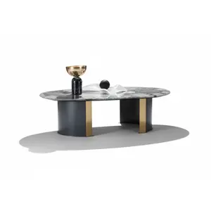 Oreo Grey Marble Table
