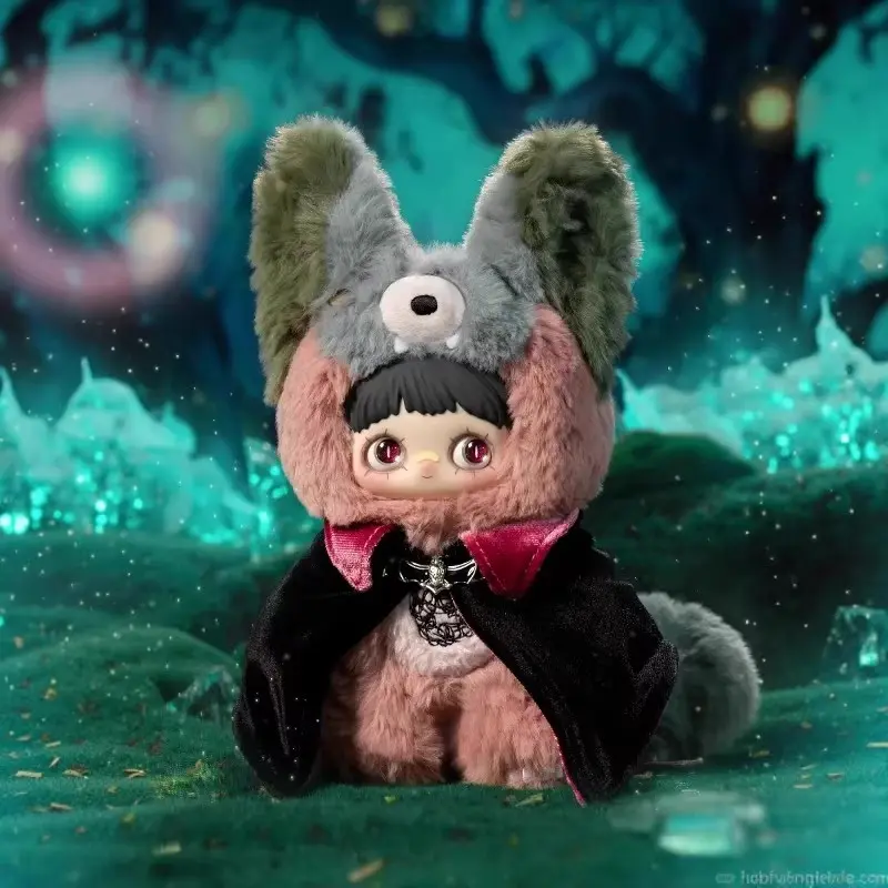 (No Box) Maymei Twin Secret Realm Series Plush Blind Box Collectible Figure, Kawaii Stuffed Animals, Soft Adorable Stuffed Doll, Collectible Play Toy, Blind Bag Collecting Unboxing Item, Gift for Toy Enthusiasts