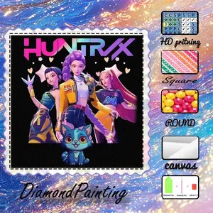 5D-DIY, premium velvet canvas, diamond art, diamond painting, diamond painting kit, cartoon, colorful, futuristic, AB diamonds, fairy dust diamonds, crystal diamonds, perfect home decor, handmade diamond art painting kit, special craft diamond art kit.