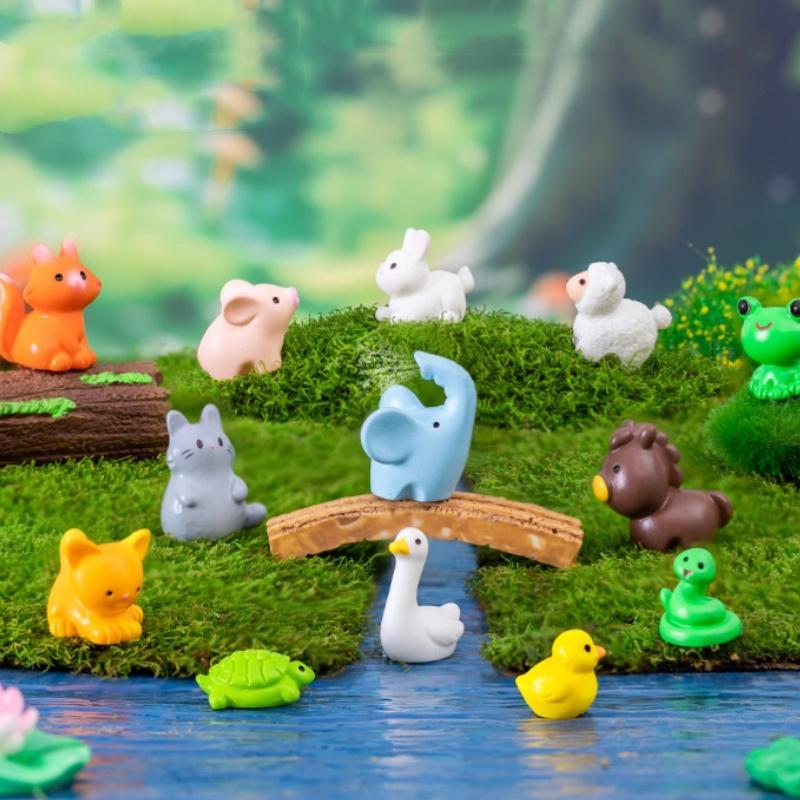 Random Color Cute Cartoon Animal Miniature Aquatic Ornament, 10/20pcs ...