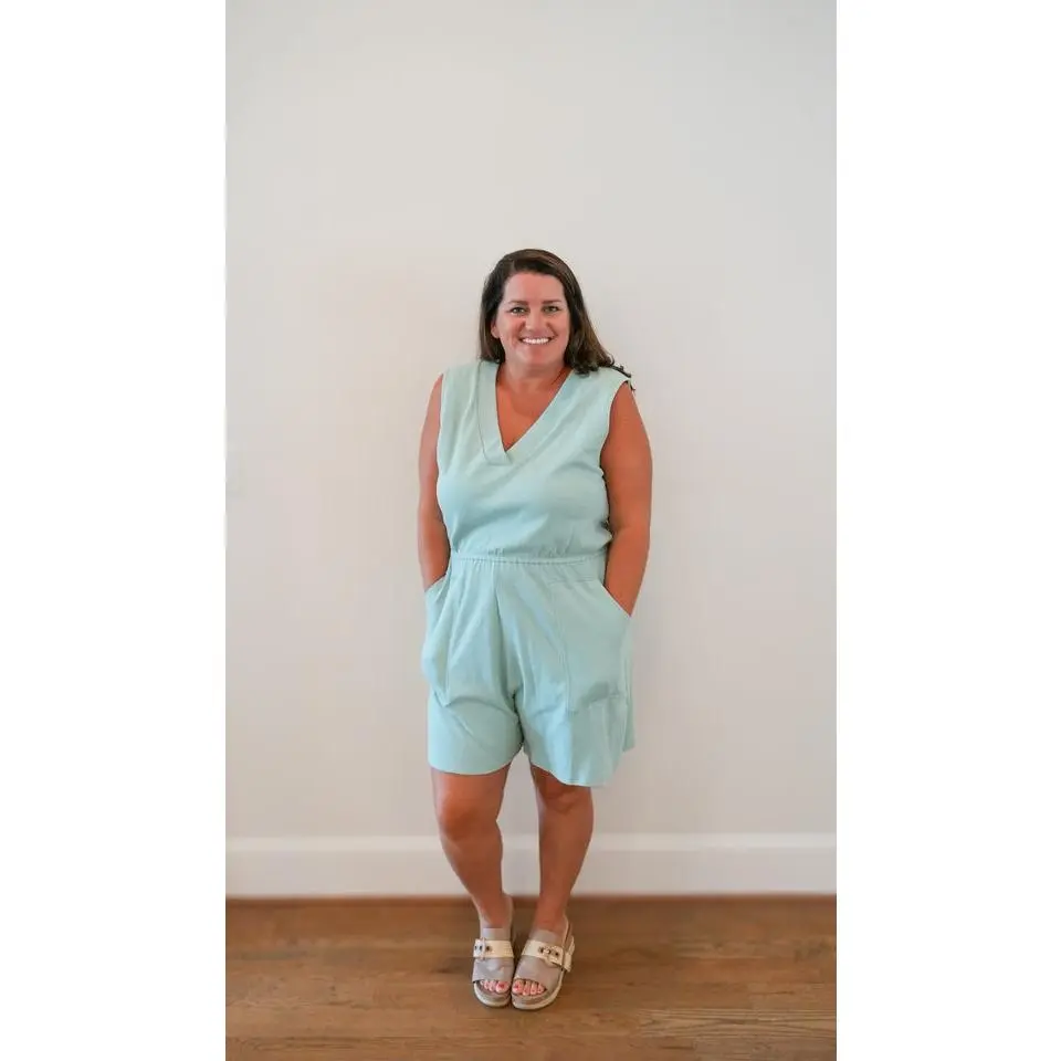 Cotton Sleeveless Romper