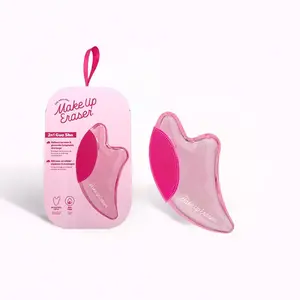 PUFF Eraser: 2n1 Gua Sha - Relieve Tension, Contour & Promote Lymphatic Drainage Bonus Silicone Scrubber