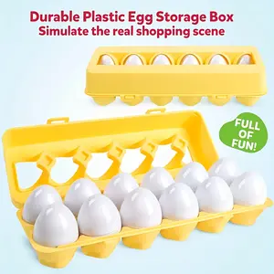 Children's Educational Egg Matching Game, Color & Shape Sorting Learning Eggs, Ideal Birthday Gift for Boys & Girls