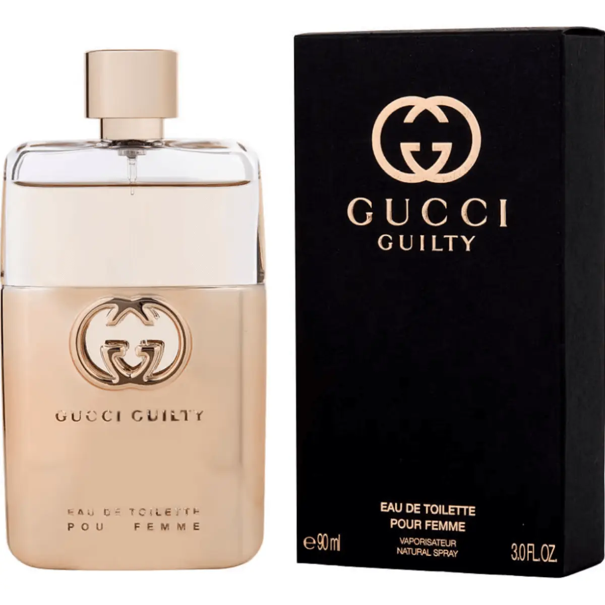 GUCCI Guilty Pour Femme Eau de Parfum - 3.0 oz Elegant Perfume for Women, Mandarin Orange & Patchouli Notes, Fresh Citrus-Spicy Scent, Rich Signature Fragrance, Charismatic Women's Fragrance