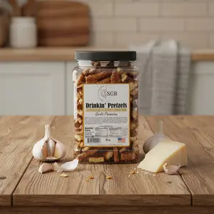 Garlic Parmesan Drinkin' Pretzel Canister